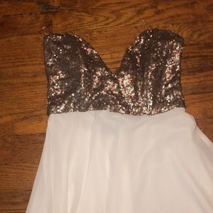 tobi strapless mini dress